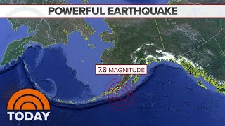 Earthquake In Alaska Triggers Tsunami Warning And Evacuations  TODAY [upl. by Meldoh9]