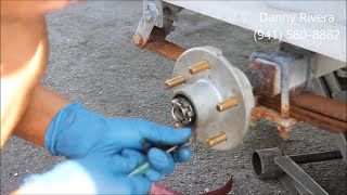 How To Replace Wheel Hub on Boat Trailer [upl. by Just251]