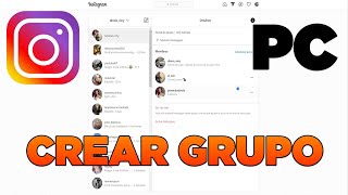 Como Crear un Grupo en Instagram PC 2025 [upl. by Annal]