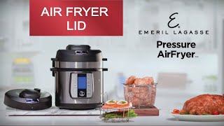 How to Use the Pressure Cooking Lid  Emeril Lagasse Pressure AirFryer [upl. by Lada954]