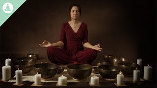 Tibetan Bowls for Meditation Natural Sounds Pure Positive Vibes Relaxation [upl. by Kain]