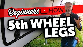 Beginners How to Raise and Lower 5th Wheel Landing Legs [upl. by Sakul444]