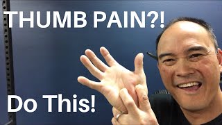 THUMB PAIN DO THIS [upl. by Akimert]