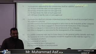 CAF 7 CLAW Sir Asif Lecture47 [upl. by Ingrim]