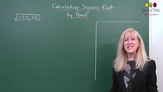 Calculating Square Root by Hand Early Grades [upl. by Horwath728]