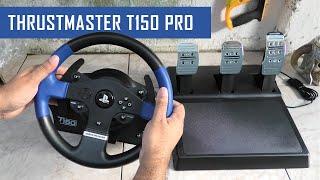 Thrustmaster T150 PRO Unboxing Review amp Setup Guide 2023 ENGLISH [upl. by Cod]