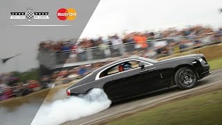 RollsRoyce Wraiths Incredible FOS Burnout [upl. by Aicenert]