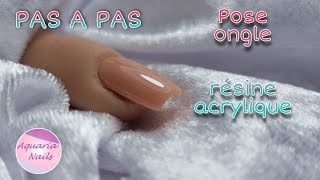 Pose ongle résine acrylique [upl. by Conney]