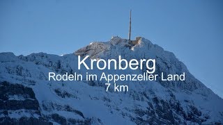 Rodeln Kronberg Appenzell Schweiz 7 km Der Alpenrodler [upl. by Ziom]