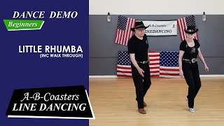 LITTLE RHUMBA  Line Dance Demo amp Walk Through [upl. by Emmalynn]