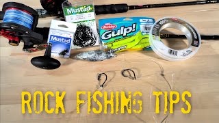 Rock Fishing Tips  What Gear and Tackle To Bring [upl. by Saravat]