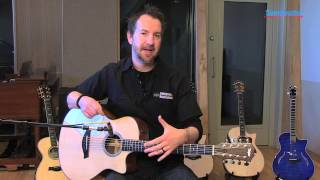 Taylor Baritone8 Eightstring Acousticelectric Guitar Demo  Sweetwater [upl. by Annecorinne33]