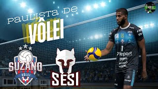 PAULISTA DE VÔLEI  SUZANO VÔLEI X SESI  BAURU [upl. by Brufsky]