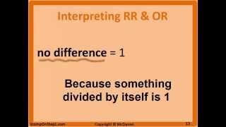 Odds Ratio amp Relative Risk Calculation amp Definition Probability amp Odds [upl. by Togram]