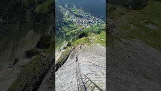 Switzerlands Most EXTREME Via Ferrata  Daubenhorn [upl. by Ahsienyt]