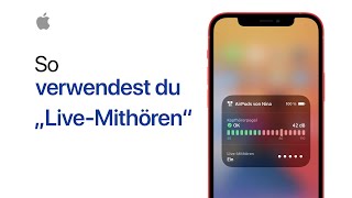 So verwendest du „LiveMithören“  Apple Support [upl. by Eidlog996]