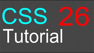 CSS Tutorial for Beginners  26  The DIV element [upl. by Bowne]