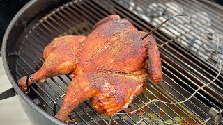 BBQ Chicken on the Slow n Sear Kettle  Spatchcock Chicken Recipe [upl. by Rosanne]