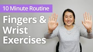 FINGERS amp WRIST Exercises  10 Minute Daily Routines [upl. by Graf]