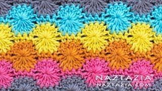 HOW to CROCHET CATHERINES WHEEL  Crochet Stitch Pattern by Naztazia [upl. by Cowie489]