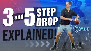 The 3 And 5 Step Drop Explained  Quarterback Mechanics [upl. by Naji]