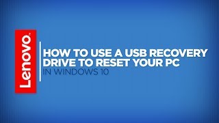 How To  Use a USB Recovery Drive to Reset Your PC in Windows 10 [upl. by Broeker]