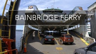 Bainbridge Ferry Seattle to Bainbridge Island Drive Washington 4K USA [upl. by Lacym]