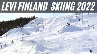 Levi Finland Skiing 2022 [upl. by Alleuol]