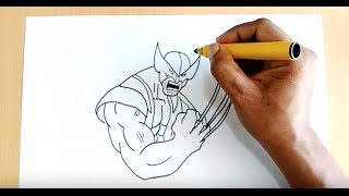 How to Draw Wolverine [upl. by Annauqahs]