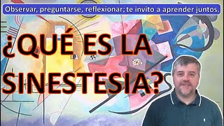 QUE ES LA SINESTESIA [upl. by Leahplar]