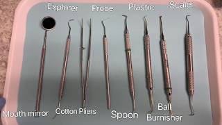 BASIC DENTAL INSTRUMENTS for BEGINNERS  USES OF INSTRUMENTS  EASY [upl. by Reivazx]