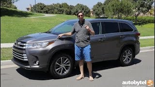 2018 Toyota Highlander XLE AWD Test Drive Video Review [upl. by Elahcar]