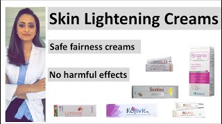 Safe skin lightening creams how to reduce dark spots  best fairness creams  dermatologist [upl. by Elletse]