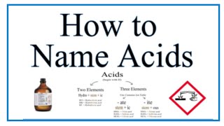 How to Name Acids Examples and Practice [upl. by Sikata]