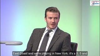 Learn English with Football Star David Beckham Talk Show  English Subtitles [upl. by Bradstreet]