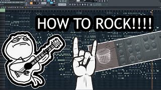 HOW TO MAKE ROCK SONG IN FL STUDIO [upl. by Neill]