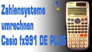 Zahlensysteme umrechnen Binär Hexadezimal Oktal CASIO fx 991 DE PLUS [upl. by Batory561]