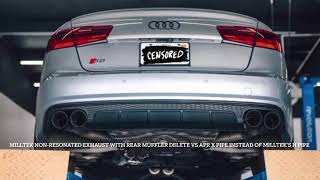 Audi S6 Milltek NonResonated Exhaust HPipe vs APR XPipe [upl. by Atkins]