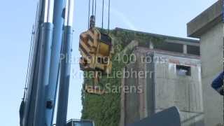 Sarens 400 ton kraan installatie [upl. by Artiek]