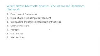 Microsoft Dynamics 365 Finance and Operation Technical Overview [upl. by Nahtnaoj]