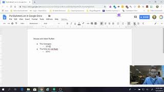 Create a List with Bullets in Google Docs [upl. by Nnylekoorb375]