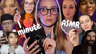 1 Minute ASMR with ASMRtist Friends [upl. by Bran239]