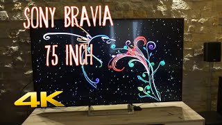 75 inch SONY BRAVIA KD 75XE8596 Unboxing 4K UHD [upl. by Verdha]