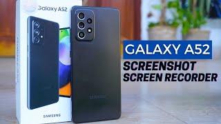 How To Take Screen Shot amp Record Screen On Samsung Galaxy A52 [upl. by Ayouqat317]