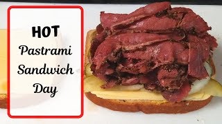 Hot Pastrami Sandwich Recipe [upl. by Nerrawed]