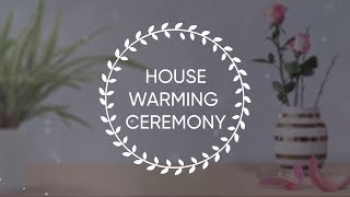 House Warming Ceremony Invitation Video  Save the Date [upl. by Antons295]