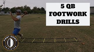 5 QB Footwork Drills [upl. by Adrea707]