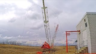 KCCO Guyed Tower  Controlled Demolition Inc [upl. by Tidwell536]