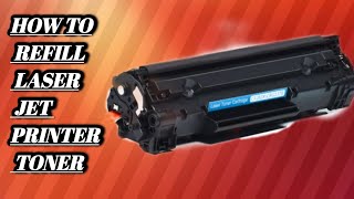 How to refill HP Laserjet printer toner [upl. by Caril954]