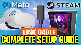 How to PLAY PC VR GAMES on your Quest VR headset  Meta Quest Link SETUP GUIDE [upl. by Nairred349]